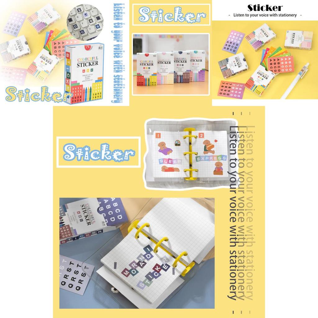 Handgefertigte Alphanumerische Aufkleber Für DIY-Projekte Mit Atemberaubenden Vintage-Papierdesigns