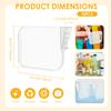 10Pcs Refrigerator Storage Partition Board Snap-on Fridge Door Shelf Dividers Multifunctional Clear Partition Plate for Bottle