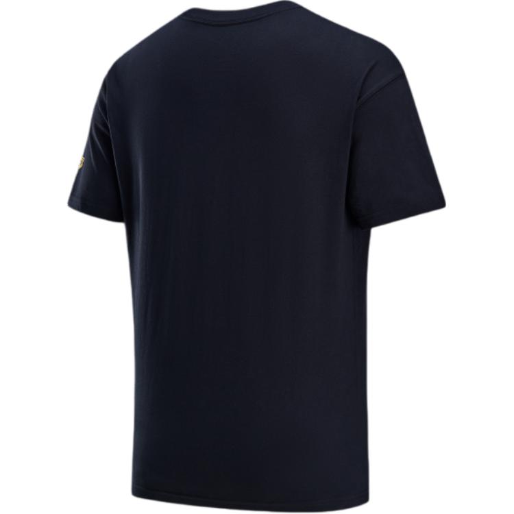 Nike X NBA Courtside Los Angeles Lakers Letter Logo Print Casual Round Neck Fashion Short Sleeve T-Shirt Men Tops Black HJ2686-010