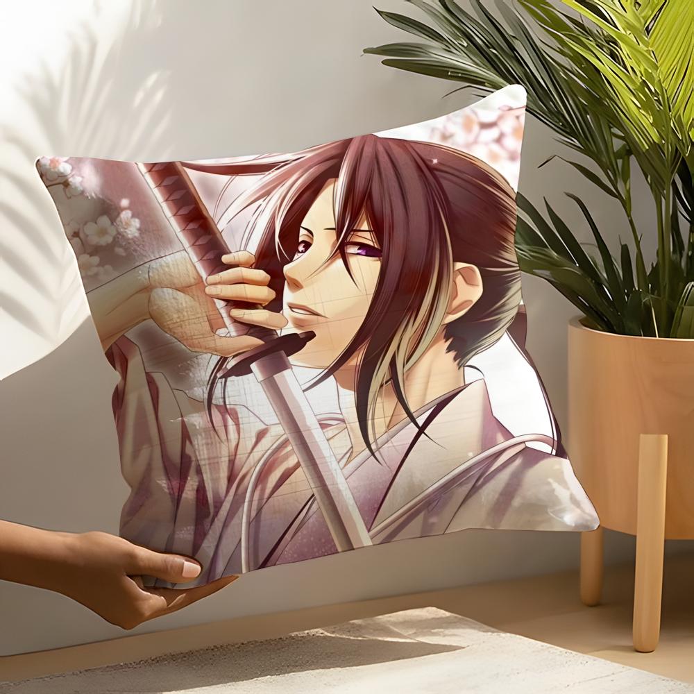 Anime Cartoon H-Hakuoki Game Pillow Case Linen Cushion Covers For Decorative Sofa Home Pillows Case Car Chair Pillows Cases