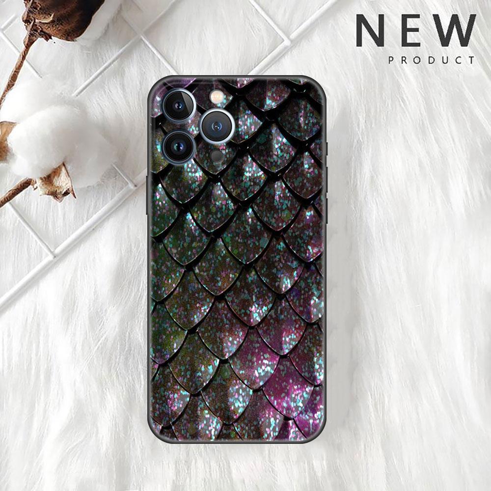 Etui Case Dla Apple iPhone 14 11 13 7 12 Pro 7 XR XS Max 8 Plus 6 14Pro 13Mini Czarne Miękkie Etui na Telefon Wzór Skóry Węża Zwierzęcy