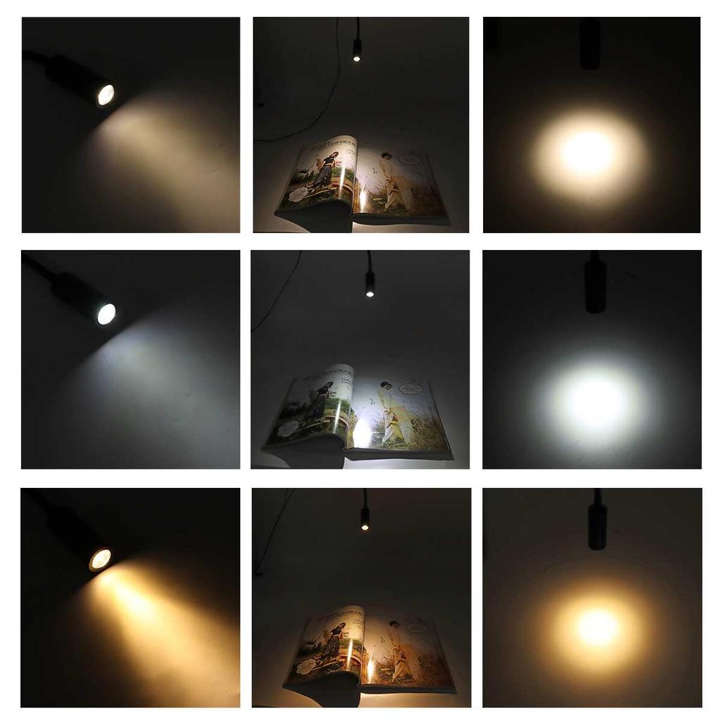 RV Barco LED Luz de Leitura Flexível Gooseneck Lâmpada de Parede DC12V 24V Para Caminhão Motorhome Iates Cabine Com Porta de Carregador USB