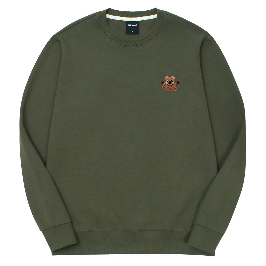 OKSTAR Quokka Embroidered Double-Sided Sweatshirt (Type C)
