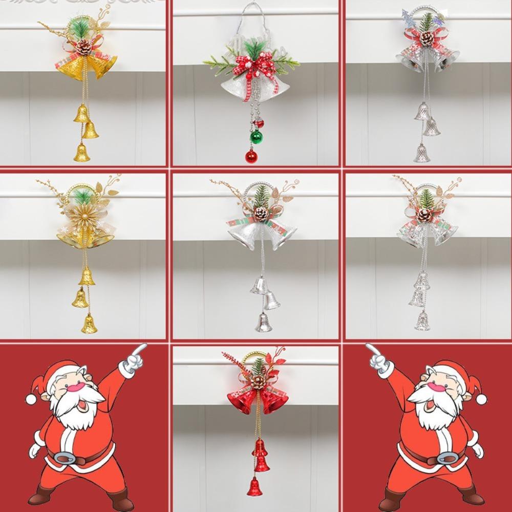 With Pine Cones Christmas Bell Glitter Christmas Hanging Ornament Xmas Tree Pendant  Shopping Mall