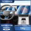 TPU Interior Protective Film for Polestar 4 2024-2026 Anti-Scratch Transparent Sticker