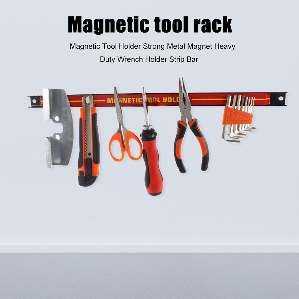 Magnetic Tool Holder Storage Organizer Garage Wall Mount Rack Strip Easy To Install Magnetic Tool Holder Strip Best Gift for Men