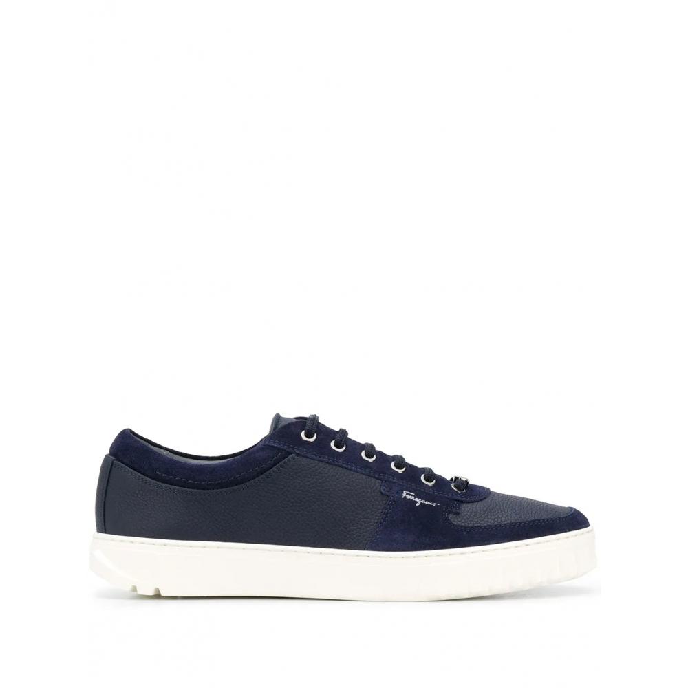 Salvatore Ferragamo Ferragamo Leather Sneakers Blue