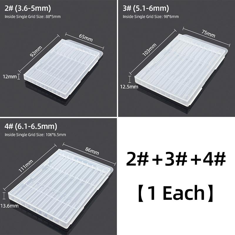 Twist Drill Empty Box Storage Boxes Plastic Toolbox Tools Accessories Woodworking Drill Bits 5/10 Hole Transparent Plastic Box
