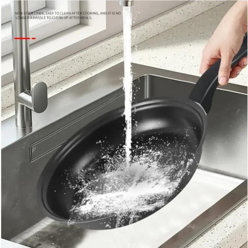 13 Piece Cookware Set Milk Pot Soup Pot Flat Bottomed Small Frying Pan with Lid And Shovel Kitchenware Set for Cooking pots Set