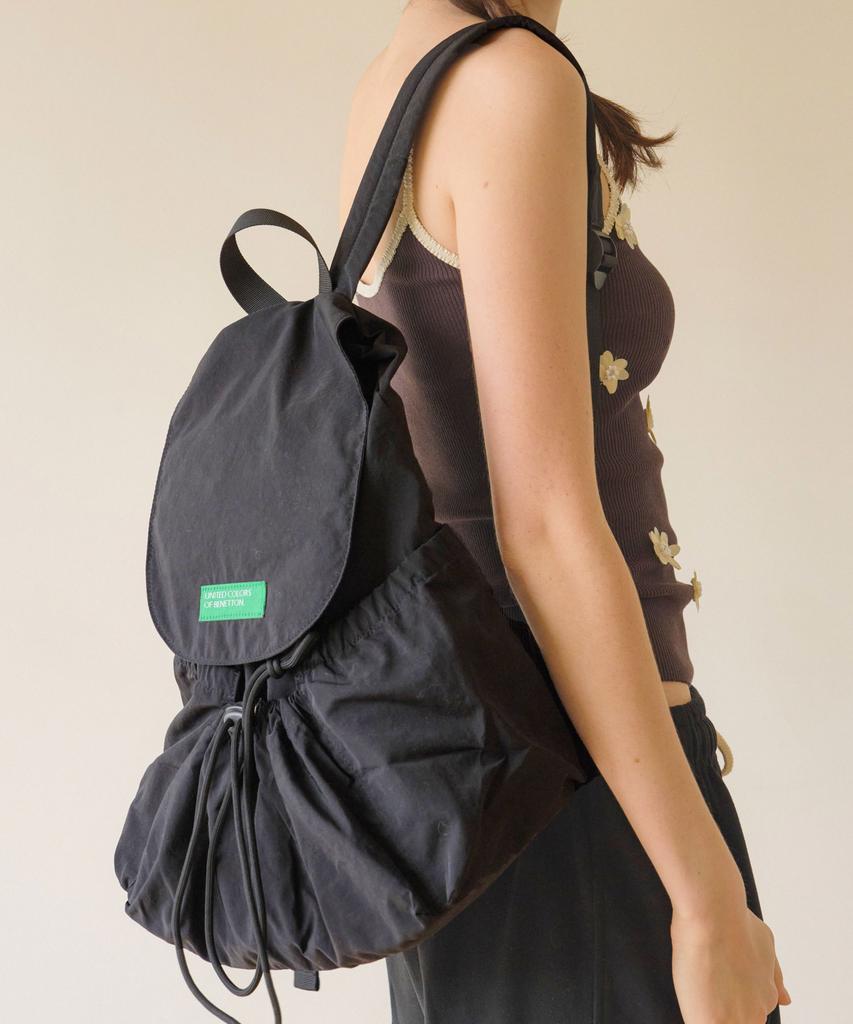 Benetton Shirred Laptop Backpack (8 Colors)