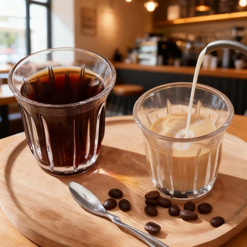 90/130/160/200ML Clear glass coffee cup heat-resistant cocktail glass beer glass breakfast milk cappuccino latte glass coffee