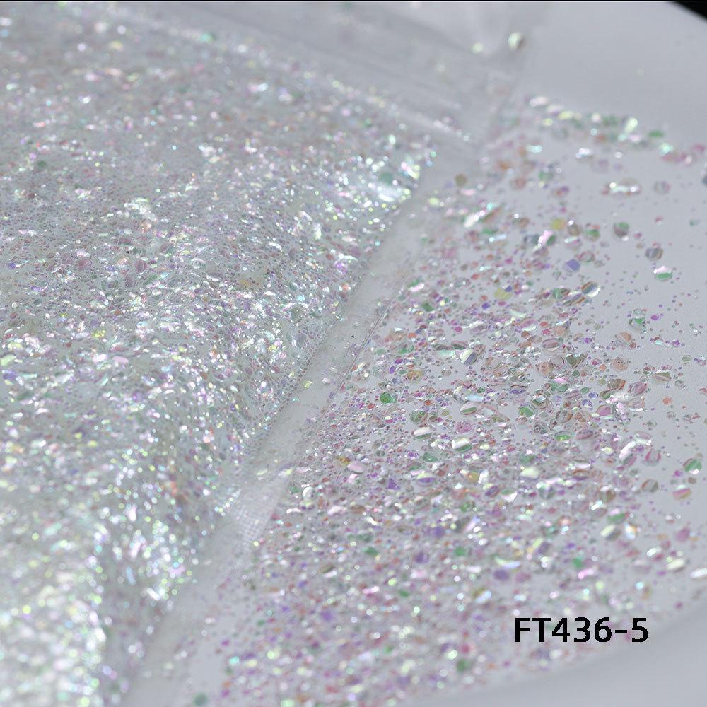 Super Flash Iridescent Nail Art Glitter: Ultra-Thin, Translucent, Resin Drip, Hemp Flowing, Oil-Filled Glitter