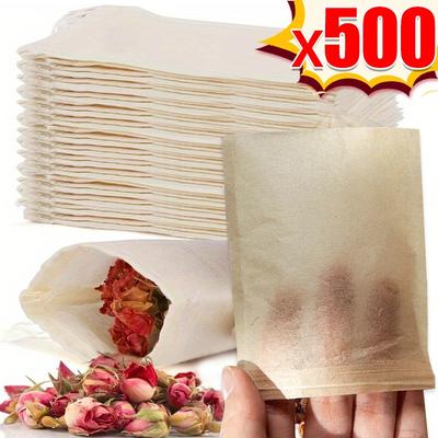 100-500Pcs Disposable Tea Infuser Bags with Drawstring for Loose Leaf Tea and Spices Paper Bags Home Kitchen Drinkware Accessory