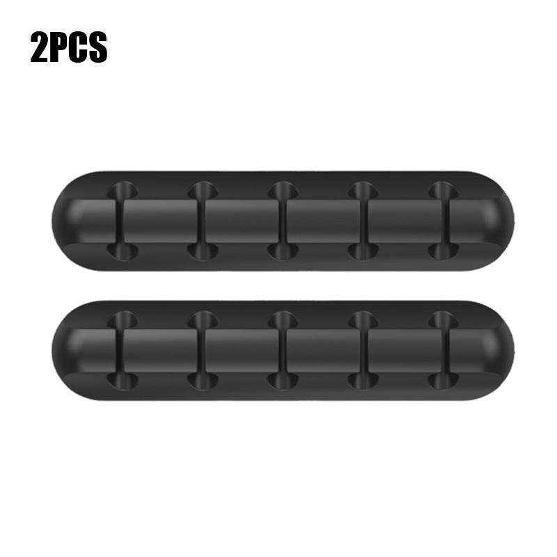 Cable Organizer Silicone Cable Clip Mobile Phone Data Cable Management Cable Winder Desktop Organizer Suitable for Home Office