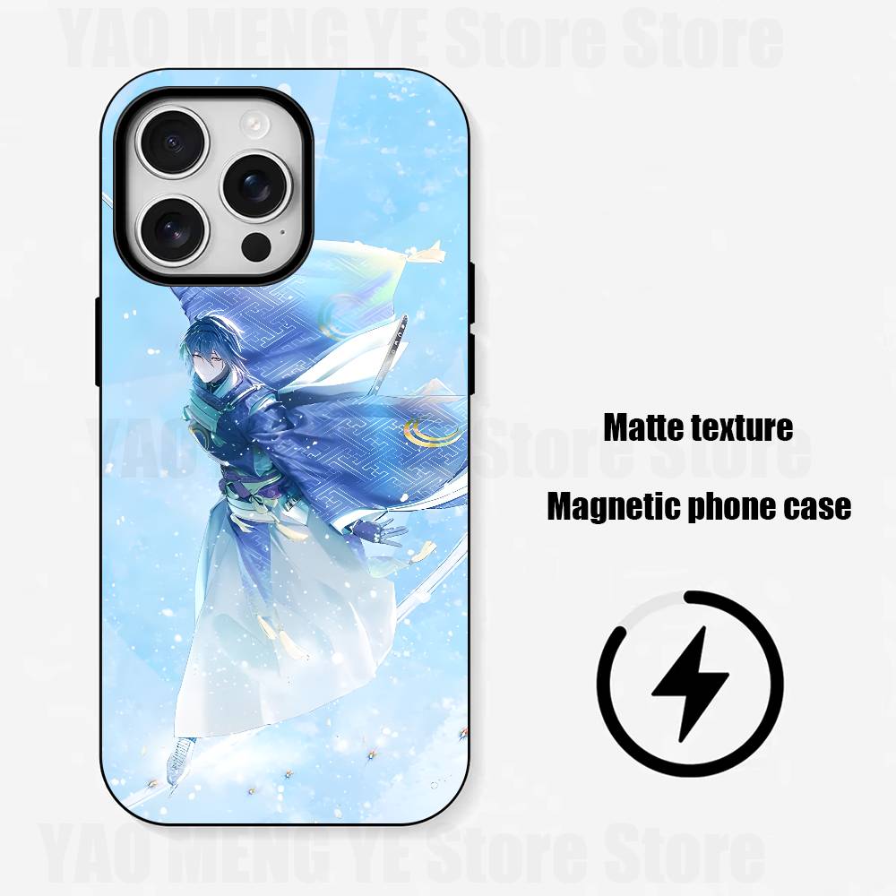 

M-Mikazuki T-Turumaru For Iphone 17,16,15,14,13,12,11 Pro Mini Max XS Case Frosted Magnetic Shockproof Cover iPhone12PROMAX