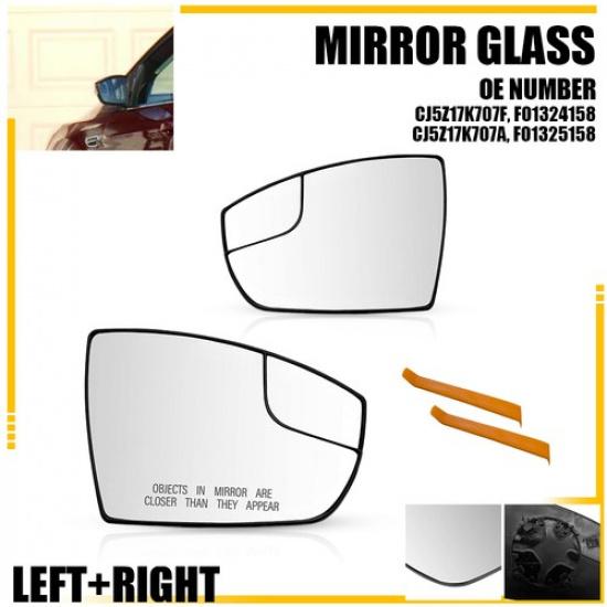 2PCS Driver&Passenger Side Mirror Tow Non-Heated Glass For 2013-2016 Ford Escape