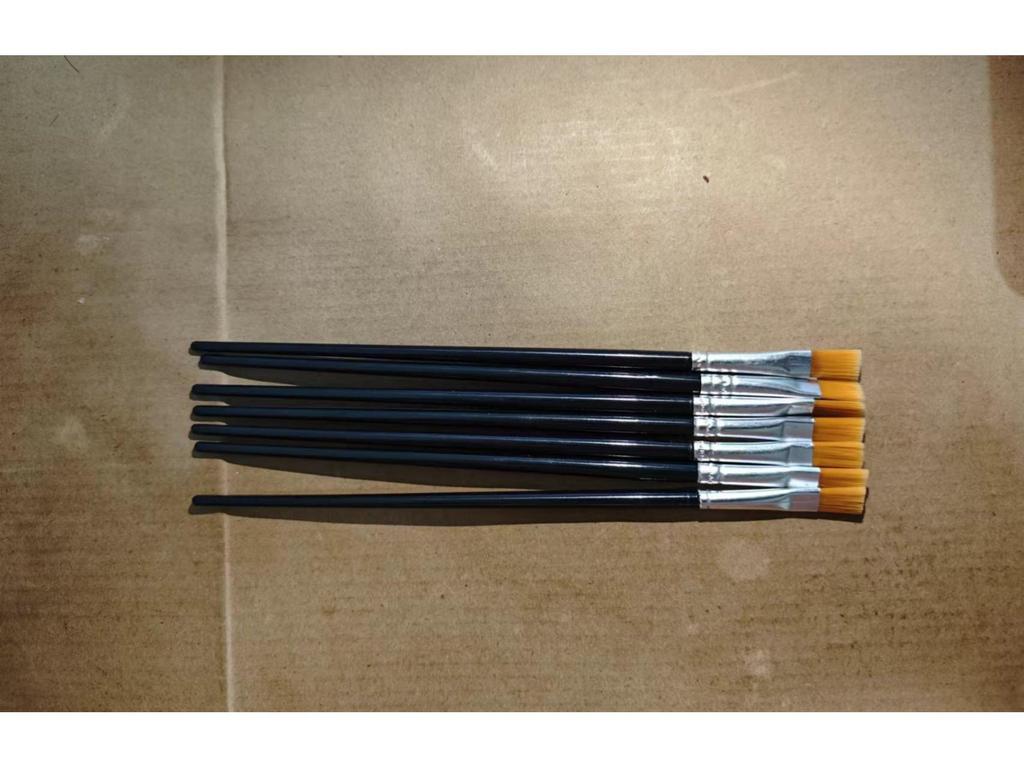 Children's Watercolor Brush Set with Acrylic, Oil Painting, and Hook Pens. Includes Nylon and Plastic Brushes with Flat and Row Pen Heads.