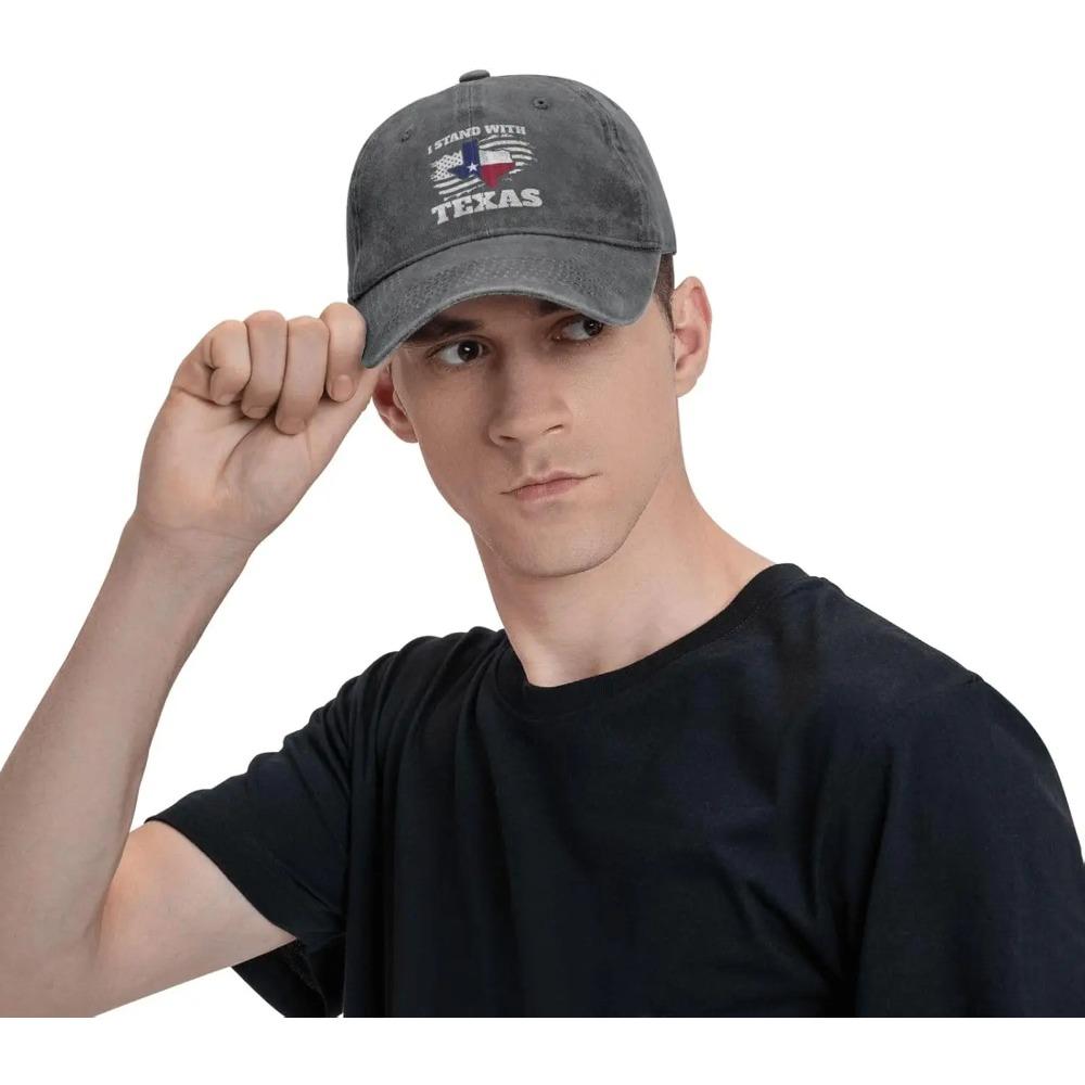 I Stand with Texas Flag USA State of Texas Hat for Women Baseball Hat Vintage Caps