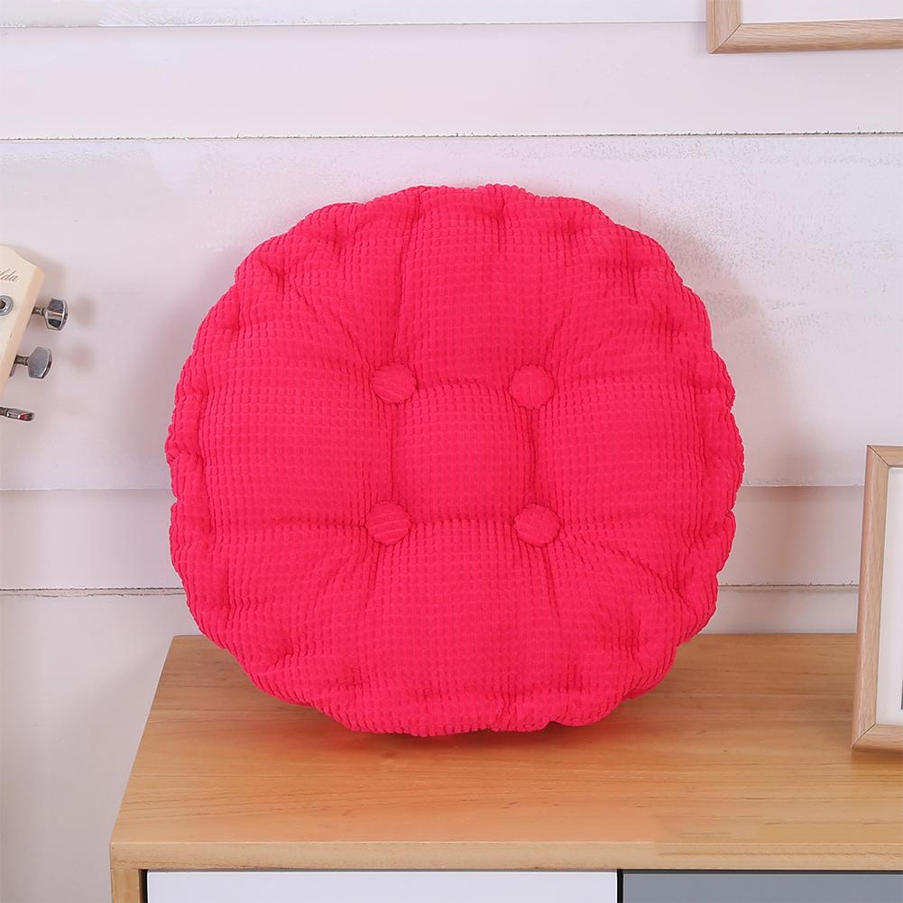 Chair Cushion Tatami Corduroy Round Soft Seat Pad For Car Home Kitchen Garden Dining Room Office