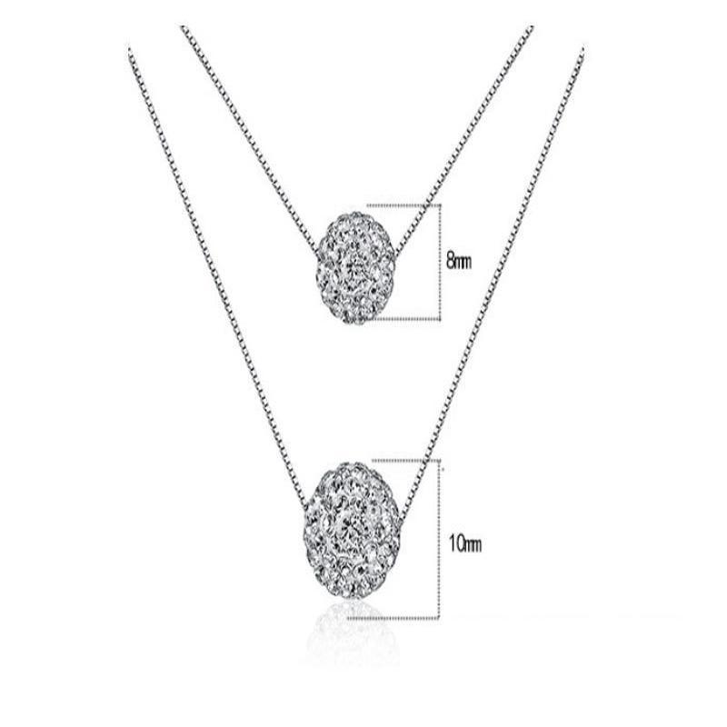 Delysia King Doppelkugel-Halskette mit Anhänger, weiblich, kurze, einfache Schlüsselbeinkette