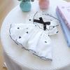 Pet Spring and Summer Happy Puppy Teddy Bigbear Pomeranian Cat Puppy Dog Clothes Small Peach Heart Trouser Skirt