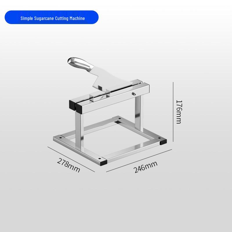 Stainless Steel Sugarcane Chopper and Crushing Knife Holder - Blue