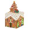 House Gingerbread Man Pattern Paper Gift Box Christmas Celebration Decor Props