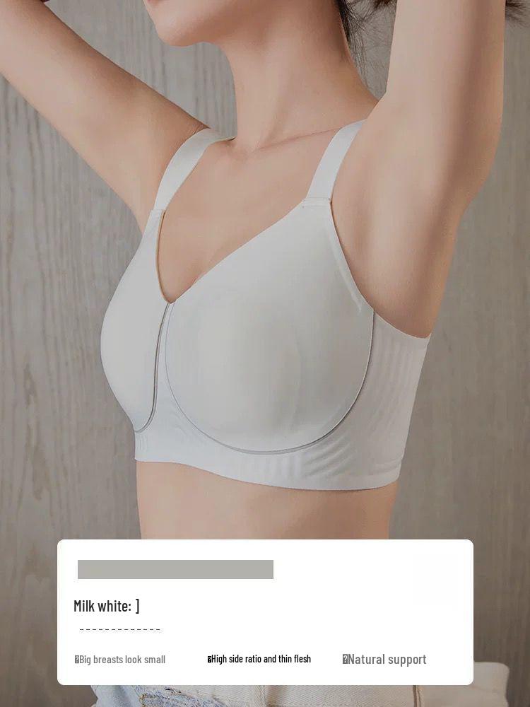 Seidennahtloser Übergrößen Bügelloser Minimizer Push-Up BH für Damen
