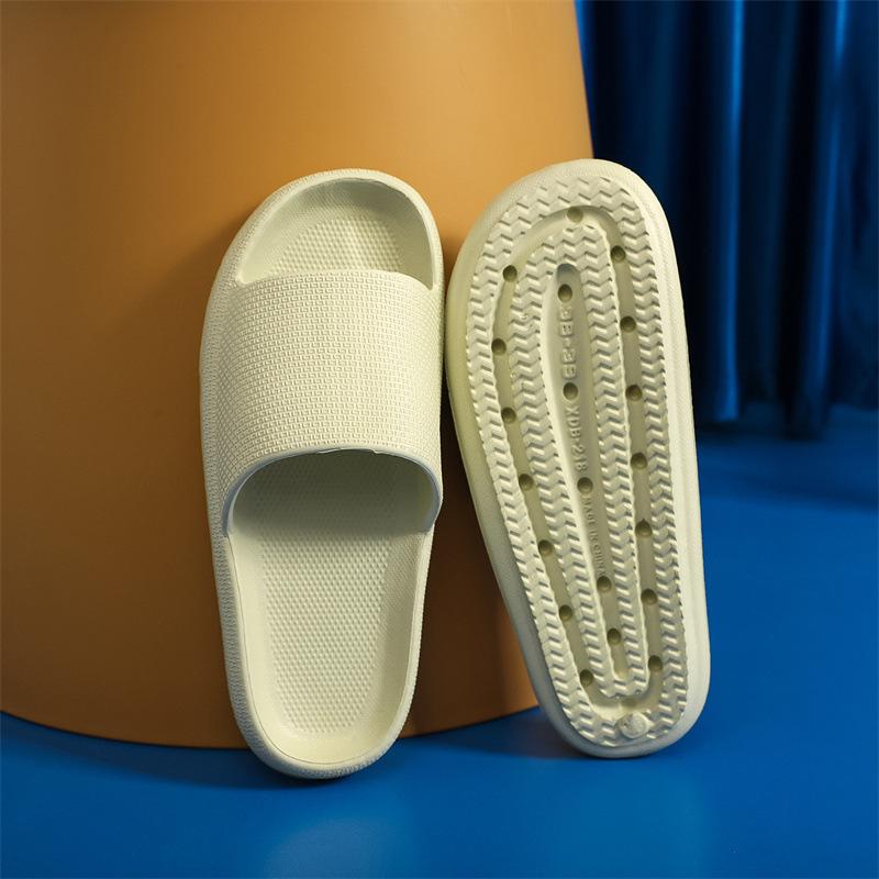Cool slippers women's summer home non-slip bathroom bath couple eva deodorant soft bottom stepping on shit feeling women's slippers