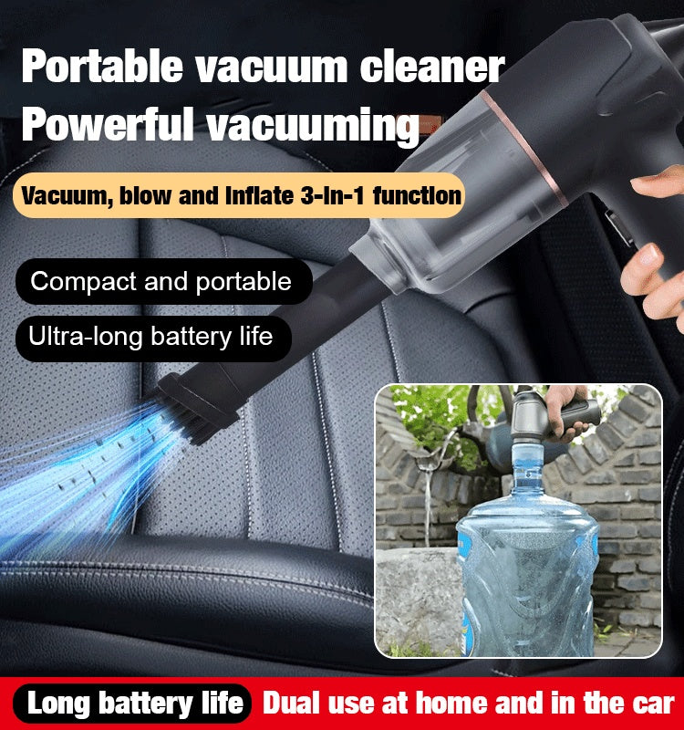 Blow Vacuum and Inflate all-in-one Cordless Vacuum Cleaner for Home and Car Handheld Strongly Wireless Cleaner Home Appliance