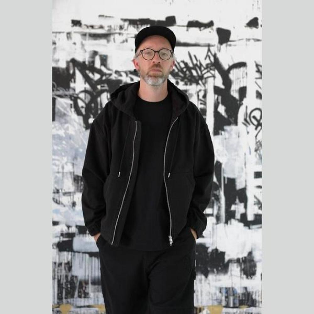 Customellow Black Cotton Hood Zip Jacket Black Cwuaw25911bkx Black/S
