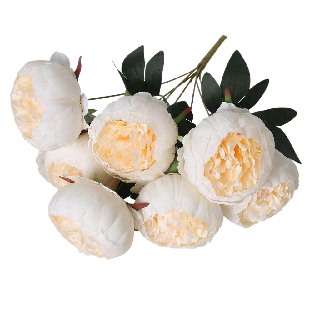 Simulated 7- Bouquet Of And Herbaceous, Perfect For Weddings, Home Decorations, Wall Displays, And Hand- Bouquets.