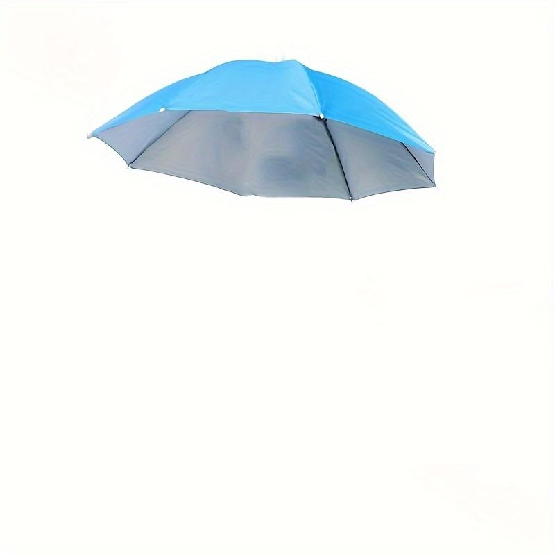 

Портативный зонт от дождя, складной уличный козырек от солнца Pesca, водонепроницаемый головной убор для кемпинга и рыбалки небесно-голубой