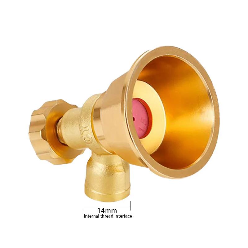 M14 Adjustable Brass Nozzle for Agricultural Atomization Durable Spraying Nozzle High-pressure Vortex Sprinkler Head Garden Tool