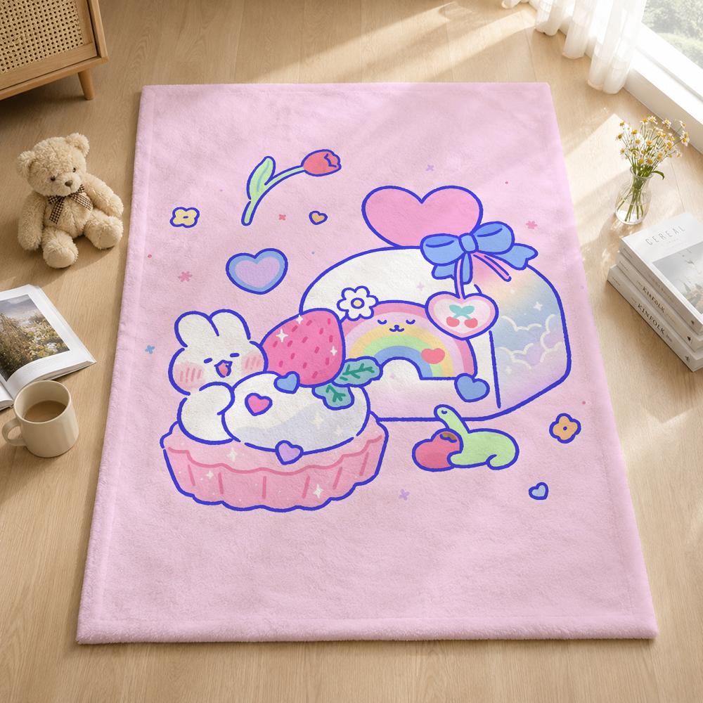 Art M-Mongmong Throw Blankets Soft Warm Flannel Blanket Bedding For Bed Living Room Home Sofa