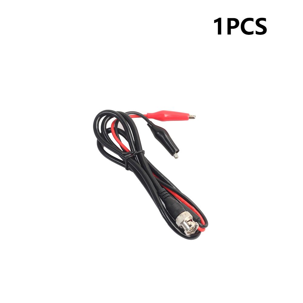 1m Digital Oscilloscope BNC Probe Test Leads 50 ohm Coaxial Q9 Male Plug to Dual Alligator Crocodile Clip Test Line Cable