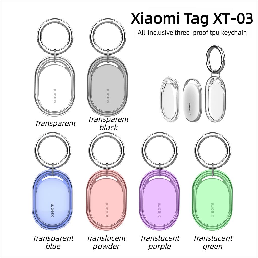 4Pack Waterproof TPU Case For Xiaomi Tag, Full Body Holder Keychain, Anti-Scratch Cover for Xiaomi Tag, Luggage, Pet Collar, Car Key