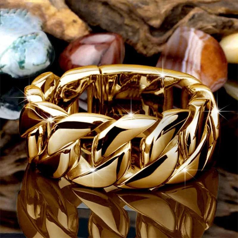 Punk Metal Ring Cheap Zircon Accessories Wholesale Zircon Men's Rings Halloween Men's Rings Cool Things Thick Rings