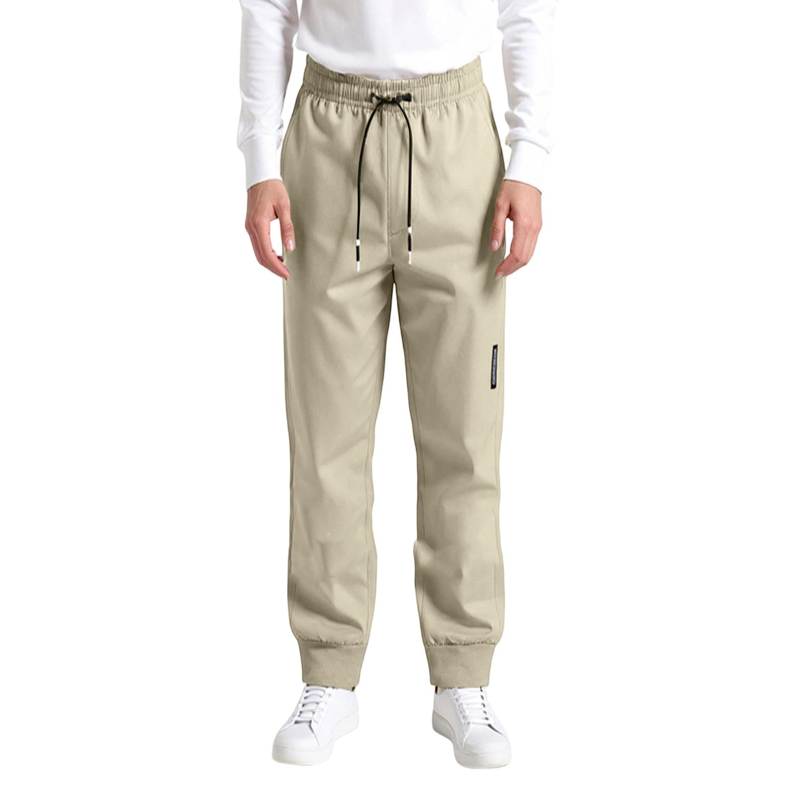 

Мужские Уличные Повседневные Свободные Большого размера Спортивные Брюки С добавлением флиса M хаки