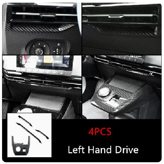 דפוס סיבי פחמן כונן פנל הילוכים מגן ABS כיסוי עבור MG4 ELECTRIC EV אביזרי רכב רכב קישוט פנים