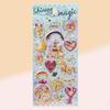 Cute Children's Stickers-Shiny Shaker Stickers for Girls Gold Foil Decoration Crystal Gem Stickers