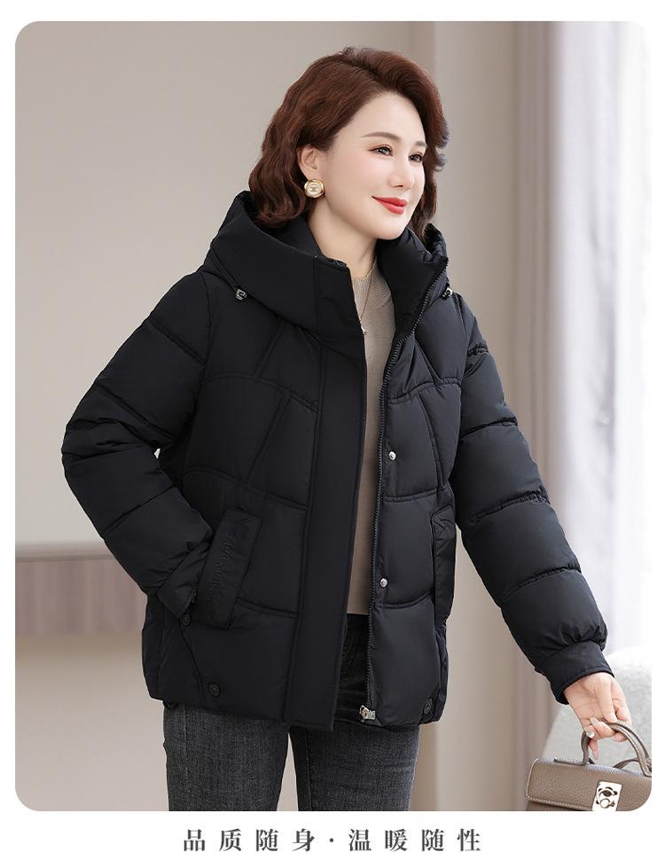 Women’s Short Detachable Hood Windproof Thicken Warm Winter Jacket