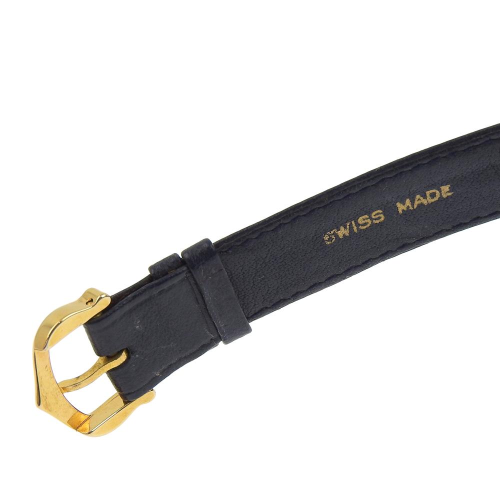 CARTIER Must tank Watches Vermeille 1970s Lapis blueDial Silver925/Embossed Leather Hand Winding Women Used