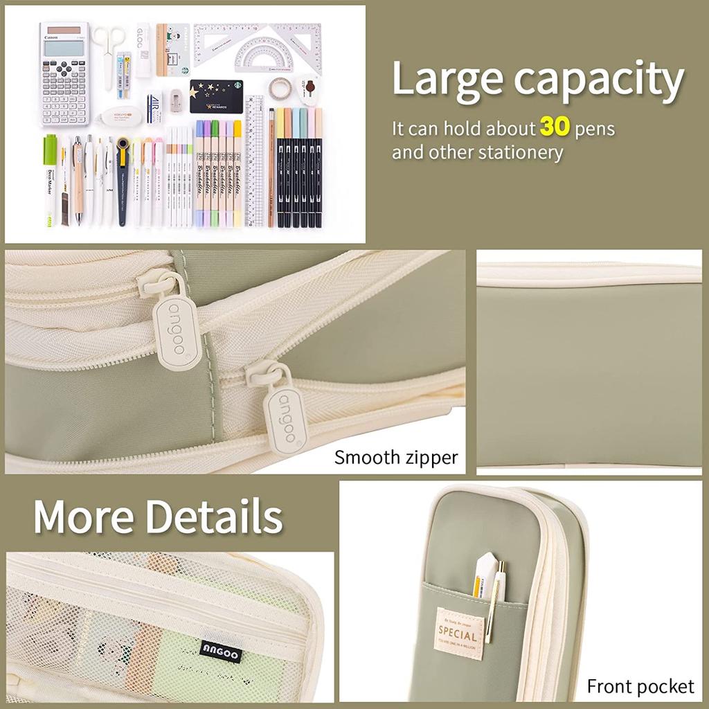 FAISHILAN Large Capacity Pencil Case with Multifunctional Tool Pencil Suitable for Junior High and College Boys and Office and Working Canvas Pencil