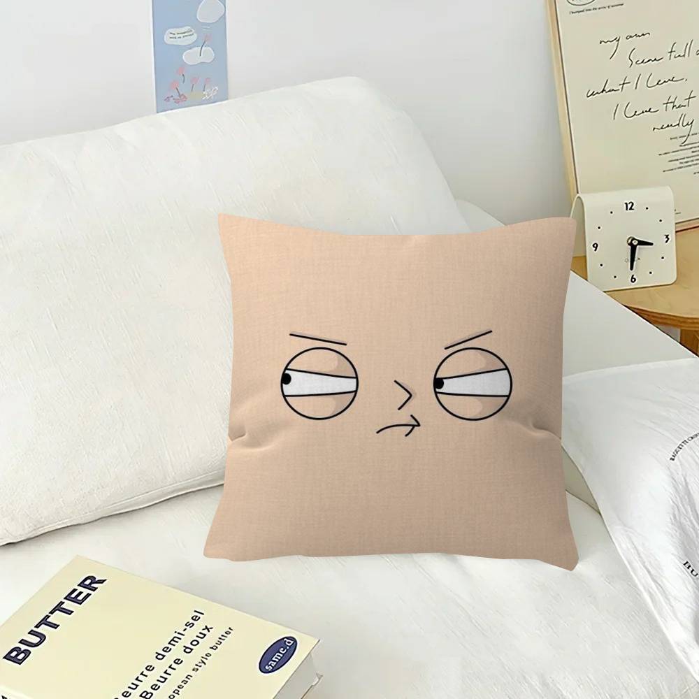 Cartoon Stewie cute fun Pillow Cover for Bedroom Room and Living Room Sofa Decorative Cushion Cover