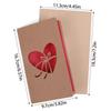 Valentines Day Mothers Day Greeting Card with Envelope Hollow Heart Flowers Gift Card Birthday Party Supplies Wedding Invitation