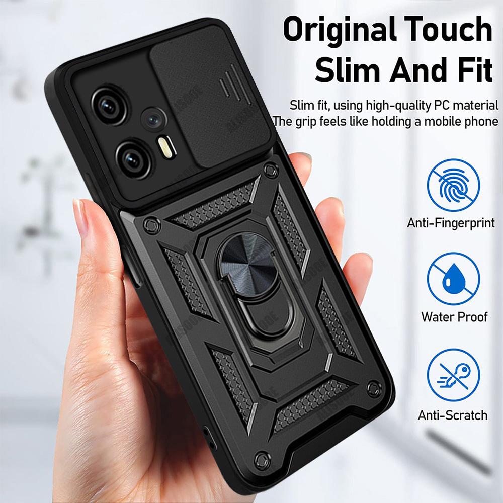 For POCO X4 GT X5 Pro F4 Case Slide Camera Cover for Xiaomi Mi 12 Lite POCO X4 Pro X3 NFC F3 M3 M4 Redmi Note 11S 11 10S 10 10C