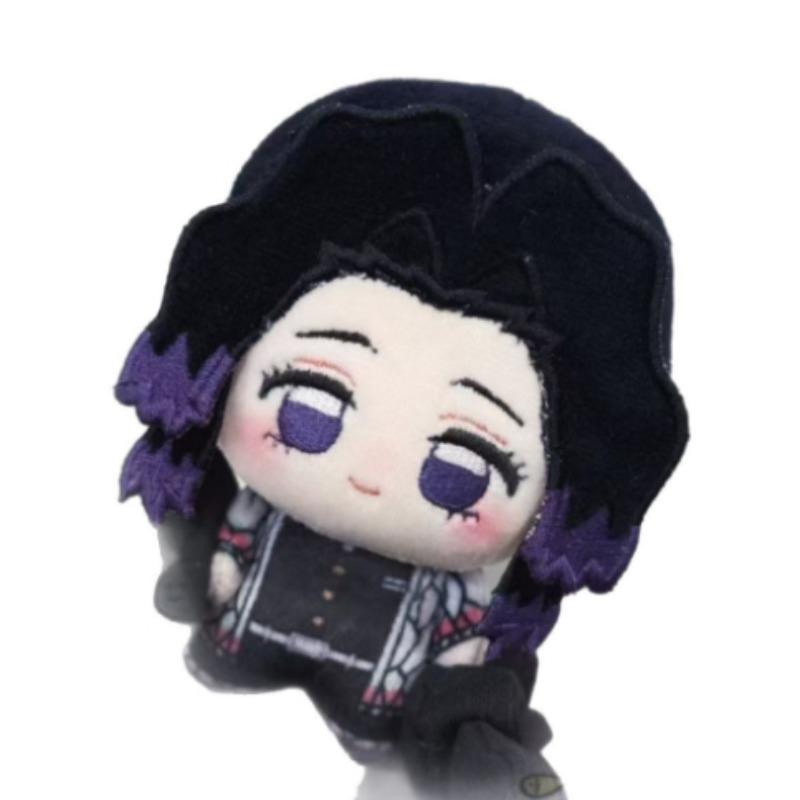 Anime Demon Slayer Kochou Shinobu 10cm Cotton Doll Cosplay Stuffed Body Toys Plushie Birthday Gift Pendant Keychain Plush Doll
