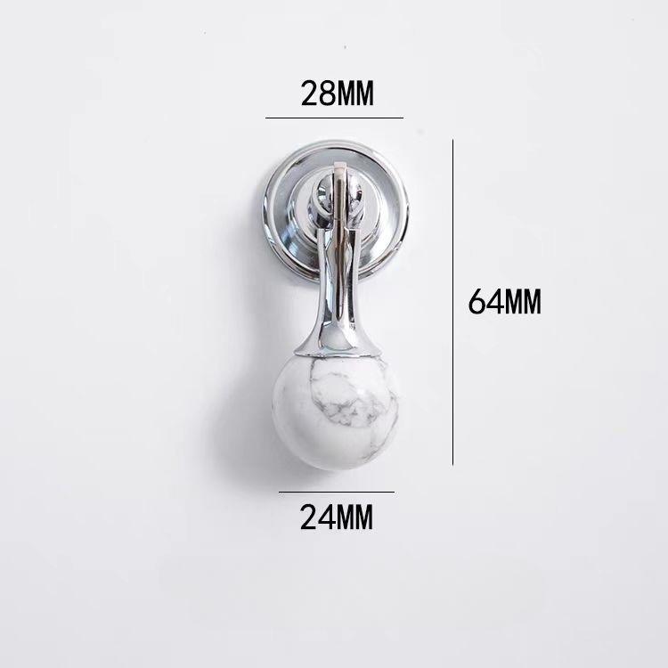 Lux Francez, Mâner Ușă Dulap, Sertar Ușă Garderobă, Stil Antic, Lemn de Nuc, Bilă Rotundă, Stil Chinezesc Nou, Mâner Mic Pandantiv