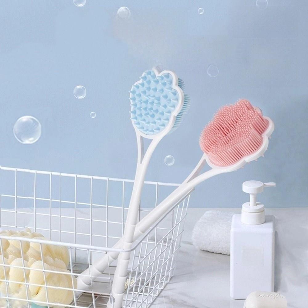 Long Handle Bath Back Brush Double Side Bathroom Back Scrubber Shower Massage Brushes  for Bathing